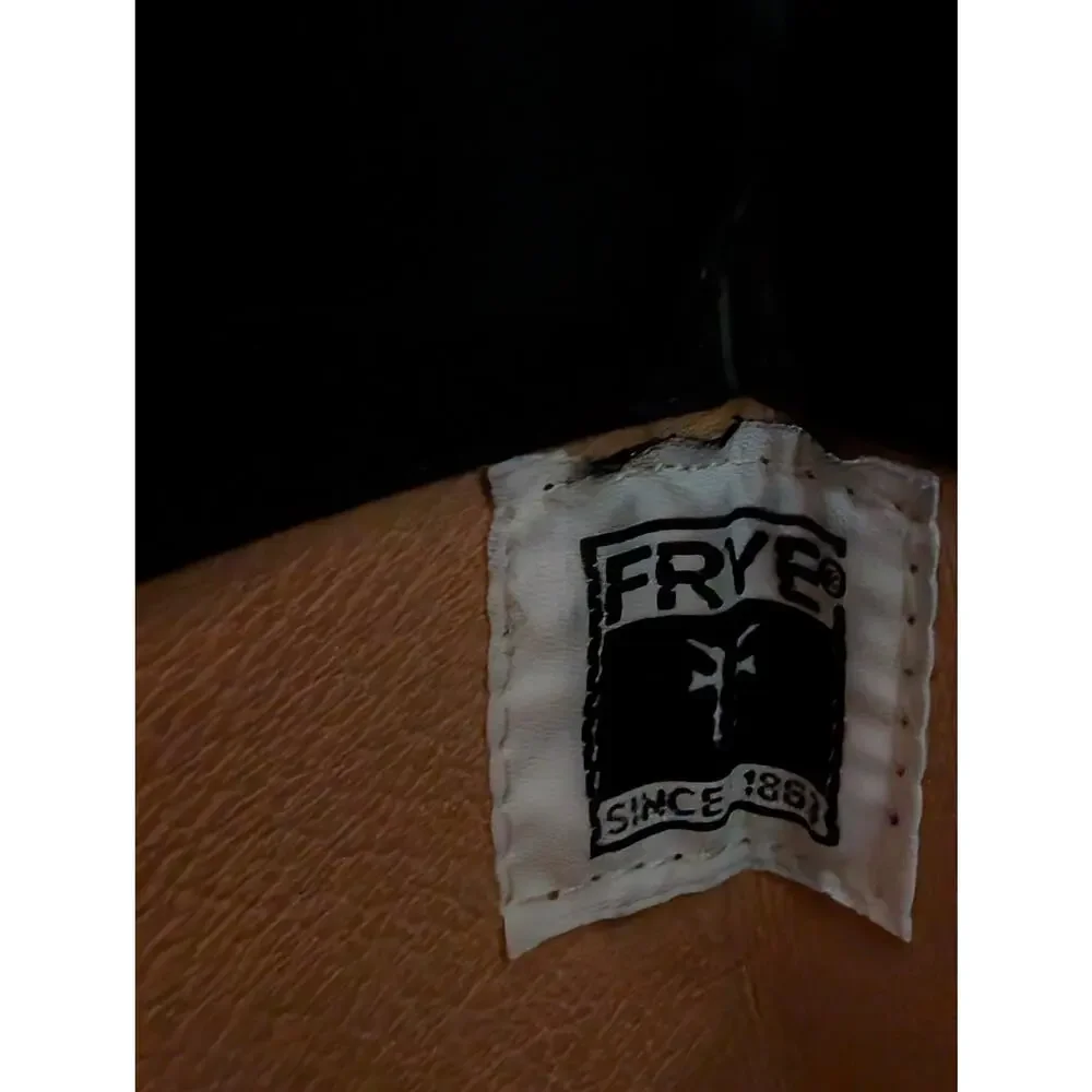 FRYE Shirley Over The Knee Boots Black Leather Tall Riding Buckle 77739 Women 9B